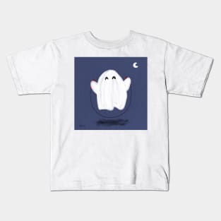 Happy Ghost Jumping Rope Kids T-Shirt